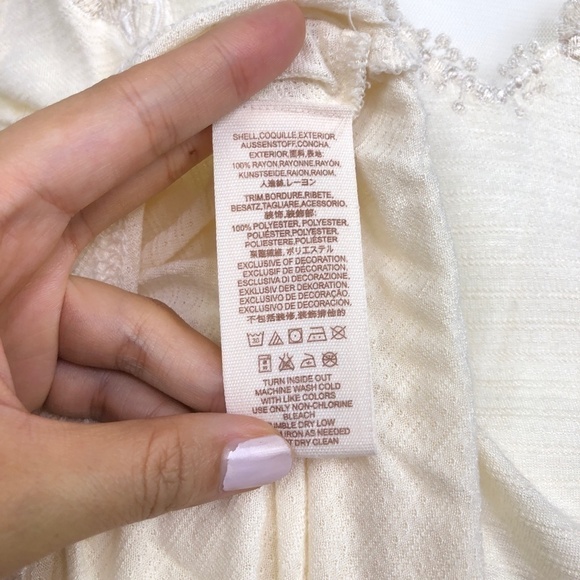 NWT Free People Cream/Ivory Lace Blouse - Picture 9 of 10